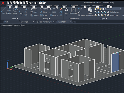 pending work project 3d modeling autocad design floorplan houseplans office design