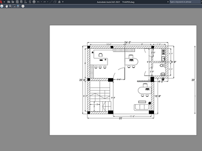 floor plan for a office groundfloor