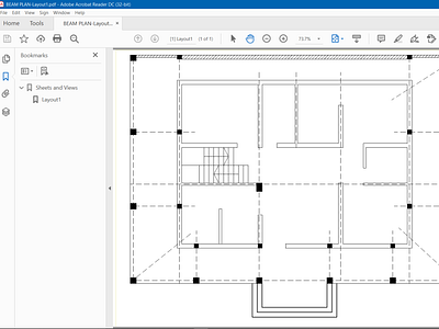 Column and Frame Structure Building