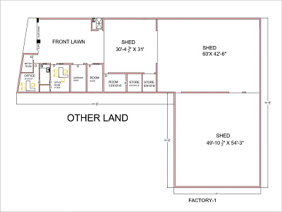 FACTORY I FLOOR PLAN I RE MODIFICATION WORK USING AUTOCAD