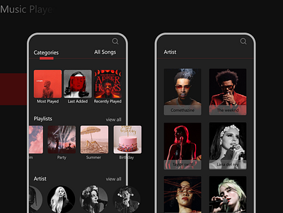 music player app dark mode music app music player