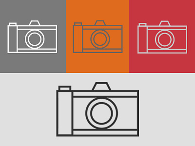 Camera Icon camera circles colour design flat graphic icon minimalist squares