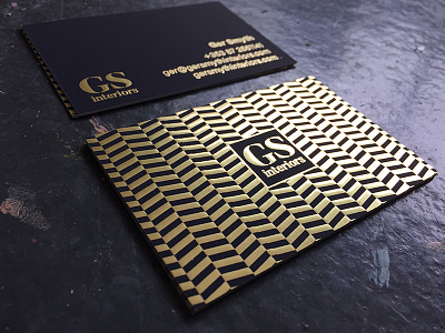 Gold Foil Business Cards business cards gold foil interior design raised special print stationary