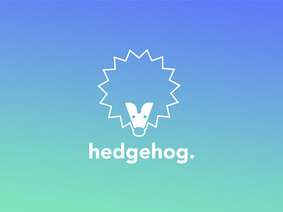 Fintech Brand Design clean fintech gradient hedgehog logo simple start up vector web app