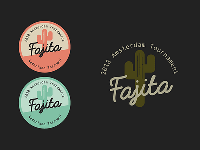 Fajita - The Amsterdam hockey tournament brand branding clean design flat hockey icon illustration logo poster simple sport team typography vector