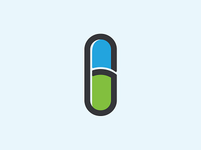 GoodLife Pharmacy (proposed logo) blue design g green horizon logo pill