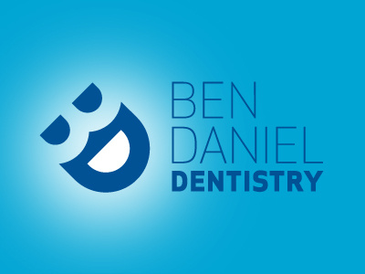 Ben Daniel Dentistry blue dentistry logo smile