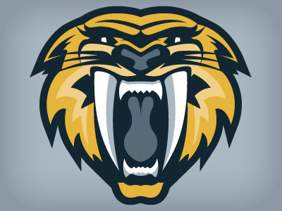 Sabertooth 2 fangs illustration lion logo tiger