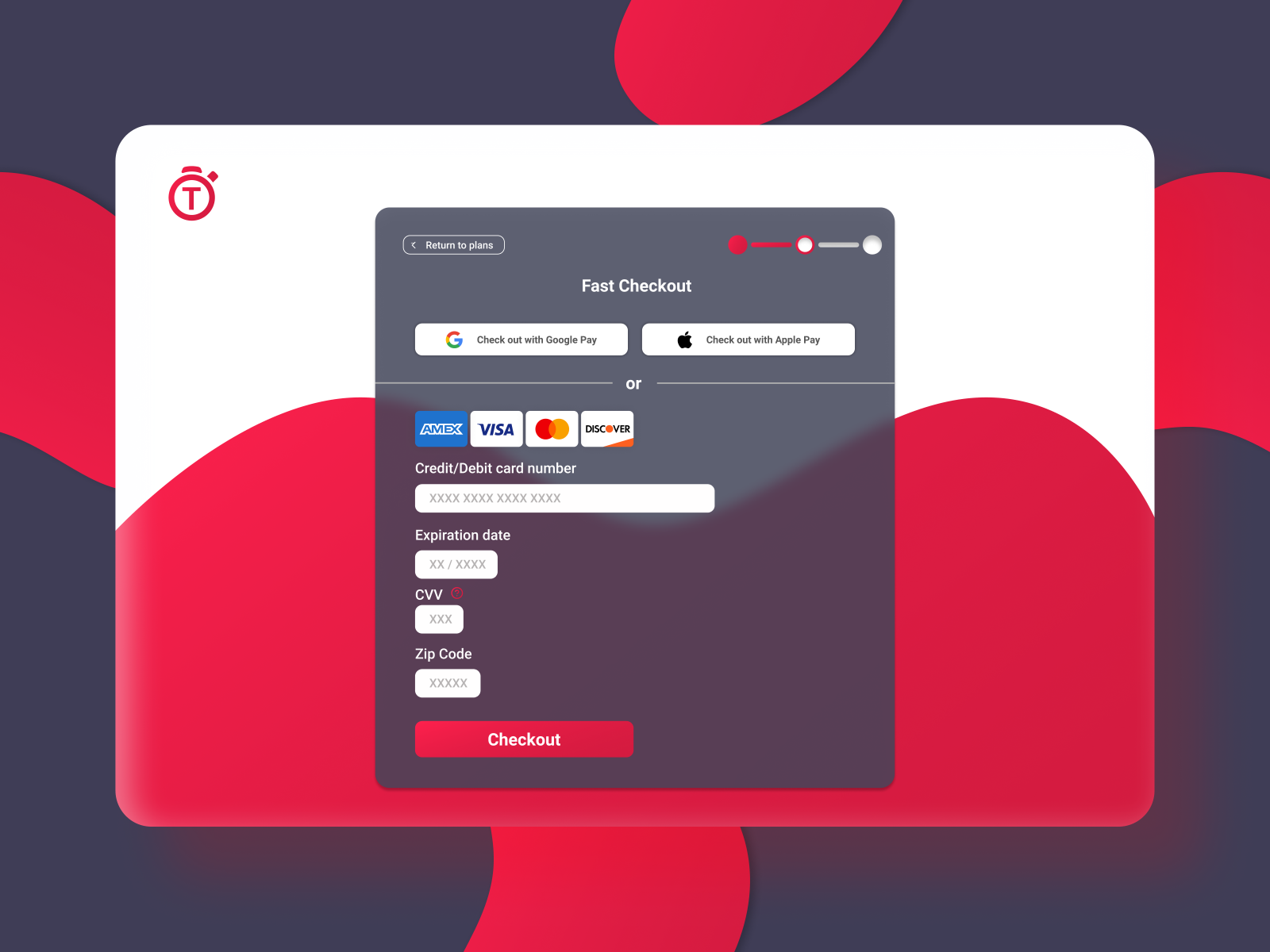 Credit Card Checkout Form by Moe Hallak on Dribbble