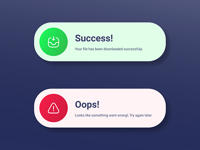 Daily UI #011 - Flash Messages design mobileapp ui ux vector web