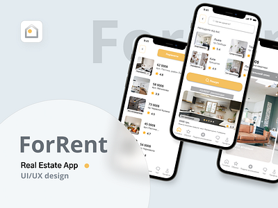 ForRent app app branding design icon logo prototyping research ui ui design ux ux design vector wireframe