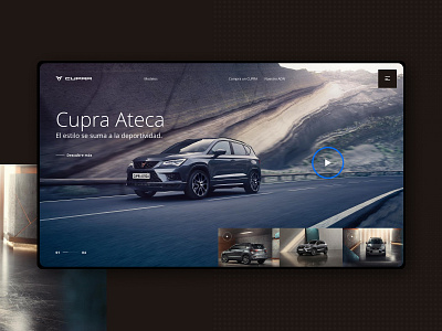Cupra Ateca 🔸 car concept cupra design practice seat ui uiux ux warm up