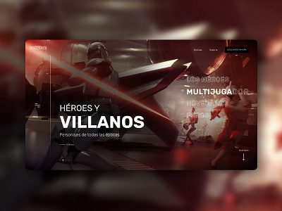 Battlefront™ II - Villanos battlefront concept design game padawan practice starwars ui ux web design website