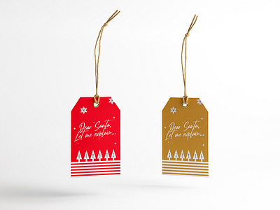 Dear Santa tag christmas design gift tags holidays ilustration santa tag typogaphy weekly warm up