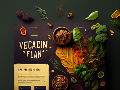 Vegan Food Website UI Design design ui ux website