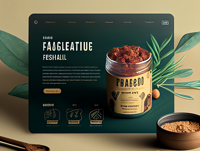 Vegan Food Website UI Design v2 app design ui ux website