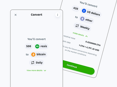 Crypto for humans bitcoin convert crypto ether exchange invest swap ui ux