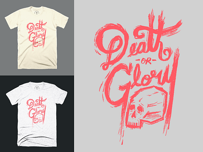 Death Or Glory brush buy cool death design glory illustration ink t shirt tee textil theclash