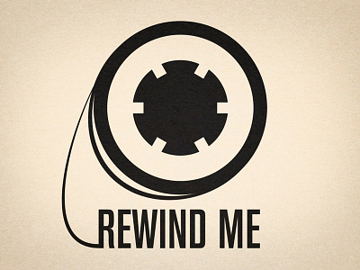 Rewind me cassette logo music tape