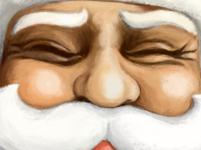 Noel christmas illustration paintish santa santa claus xmas