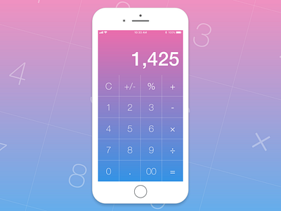 Good At Math app calculator dailyui day004 mobiledesign