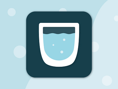 Drink More Water app appicon dailyui day005 drinkmorewater flat flatdesign icon mobiledesign