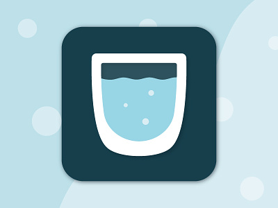 Drink More Water app appicon dailyui day005 drinkmorewater flat flatdesign icon mobiledesign