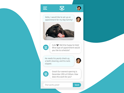 Puppy Chat chat dailyui day013 livechat mobile