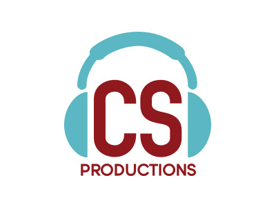 CS Productions Logo cs productions design identity logo sound