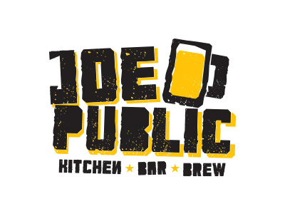 Joe Public Logo design food logo