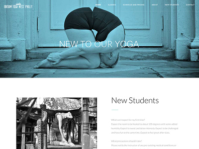 Bikram Yoga West Philly website design design html5 web webdesign website yoga