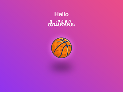Hello Dribbble dribbble graphic design hello dribble icon iconography thanks