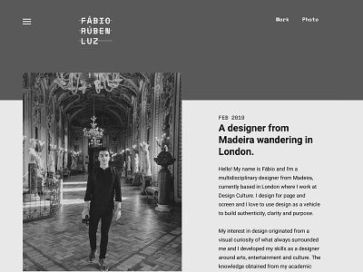 Fábio Rúben Luz - Design Portfolio branding design web