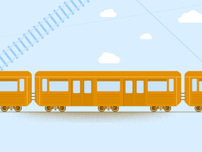 Public Transit animation illustration