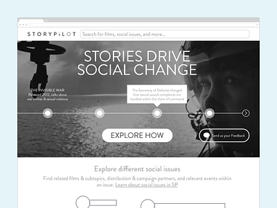 StoryPilot Homepage Wireframe