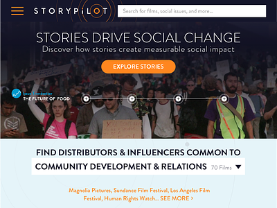 Story Pilot Homepage Redesign storytelling visual redesign
