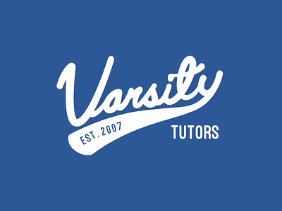 Varsity Tutors Vintage 2 athletic logo sports varsity tutors vintage