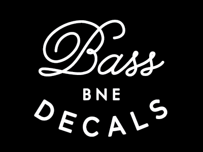 Bass Decals type