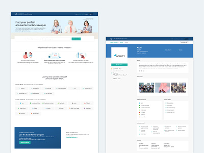 Gusto Partner Directory accountants bookkeepers directory illustration marketplace partners profile profile page web design