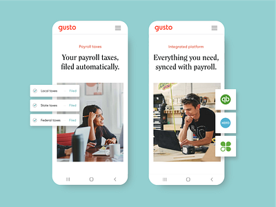 Mobile Product Pages | Gusto