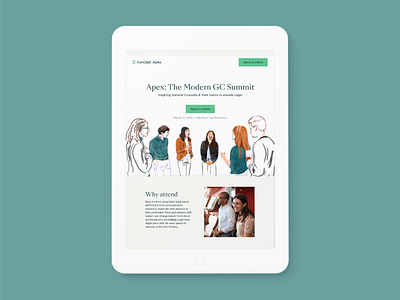 Ironclad | Apex Conference Website Design brand brand design conference ipad mockup ui website website design