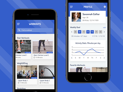 HIIT Workout App interaction design product design ui design ux design visual design