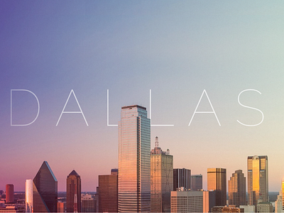 Dallas city banner banner buildings city dallas gradient header skyscraper website
