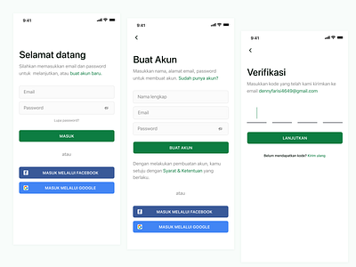 Login and Registration android blue create account design form green input ios login mobile register registration reset password sign in ui verification white