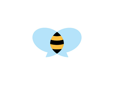Bee Educated bee education identity insect logo mark outreach speech bubble