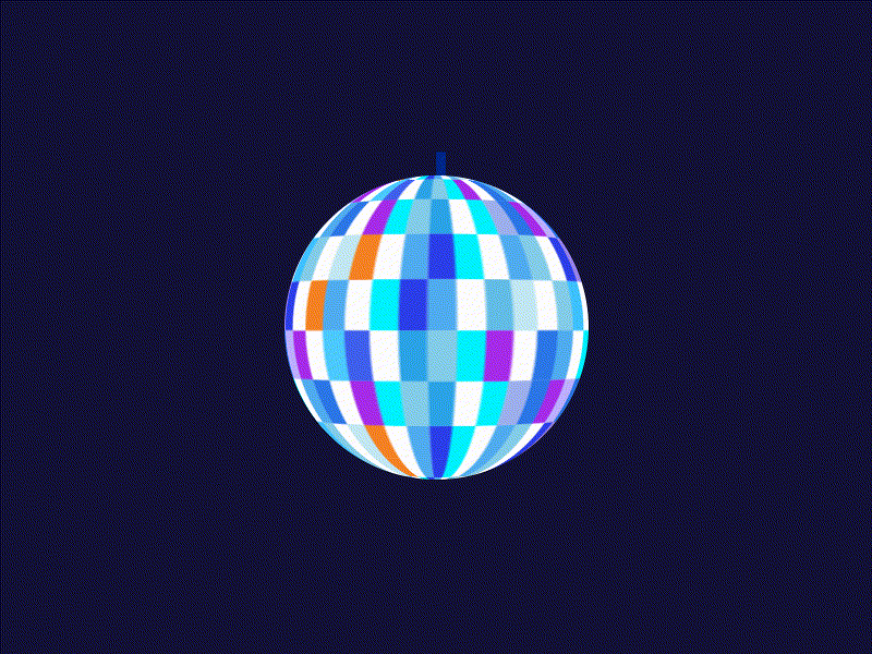 Disco ball animation