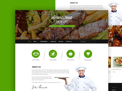 Food Restaurant Landing Page branding design landing page product design restaurant website ui uidesign userexperience userinterface ux