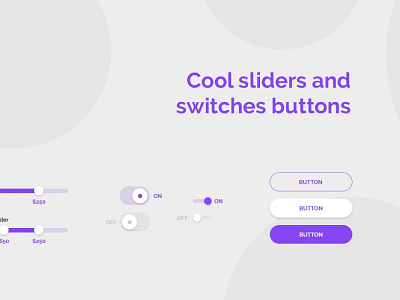 Sliders and switches buttons design layout design ui ui design ux ux design