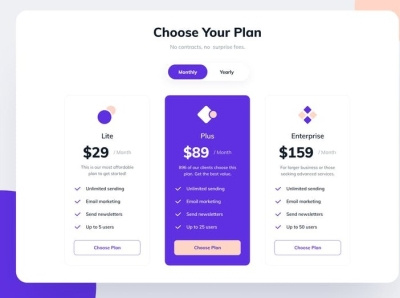 Pricing table app design design layout design pricing table ui user experience userinterface ux ux design