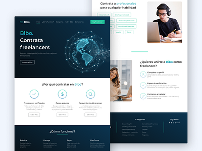 Bibo. Landing page design figma ui ui design ux uxui